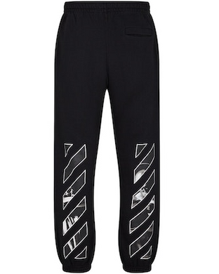 OFF-WHITE Caravaggio Saint Jerome Writing Diag Sweatpants Black/White