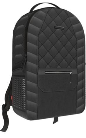 Sprayground Black Biker Quilt Cargo Backpack