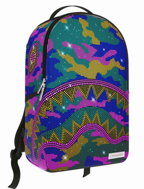 Sprayground Trippy Trinity Camo Crystal Backpack Multi