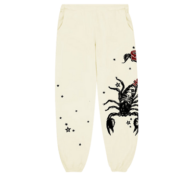 Sp5der x Mariah The Scientist Scorpion Sweatpants Cream