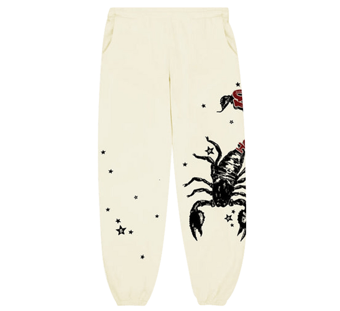 Sp5der x Mariah The Scientist Scorpion Sweatpants Cream