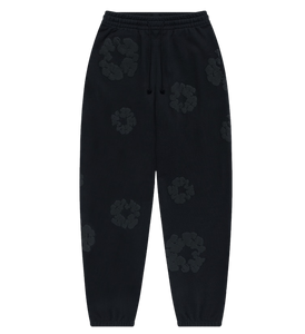 Denim Tears Cotton Wreath Sweatpants Black Monochrome